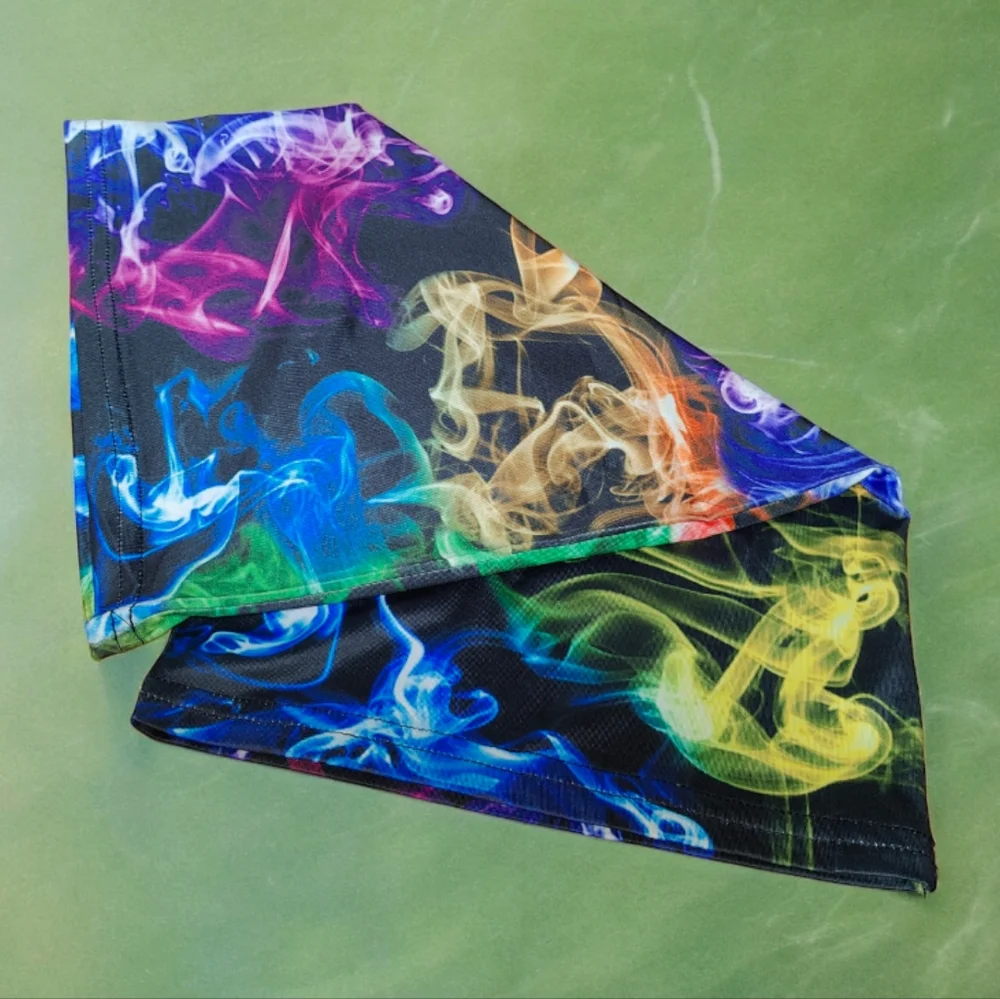 🍄 Colorful Smoke Microfiber Sports Gaiter Neck / Face / Head Cover